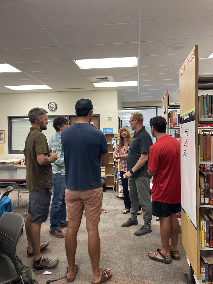 DurangoSupt's tweet image. Definite productive struggle going on this morning with our @Durango9R middle and high school math teachers, professional learning with @pgliljedahl #ThinkingClassroomsinMathematics #AgileThinkers #EmpatheticCollaborators