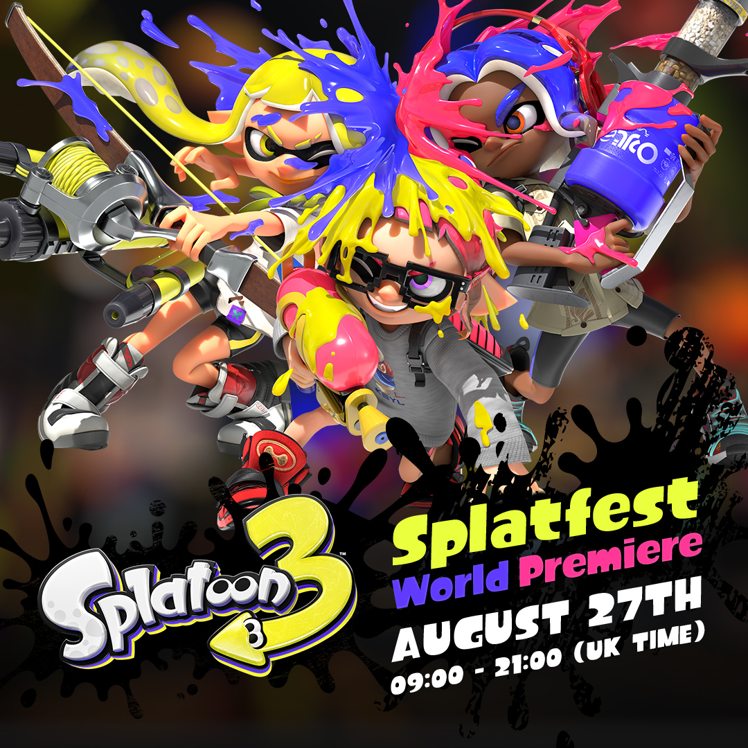 NintendoUK's tweet photo. Try Splatoon 3 for free on Saturday 27th August with the Splatoon 3: Splatfest World Premiere! Have you decided who you’ll splat for?

Pre-order the free demo now.