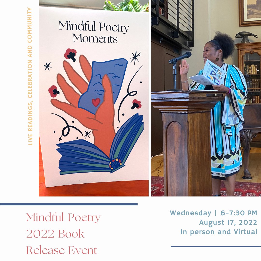 TheWell_World's tweet photo. #MindfulPoetryBook Release Event is THIS WEEK, August 17th, 6-7:30pm EST. This hybrid event at #TheMercantileLibrary is free to attend!
⁠
Cover art @alexxx_ramirez
MPM was incubated with @onbeing and is supported by @cincyhive @wordplaycincy and @themercantilelib⁠ https://t.co/k6aXrKdm94