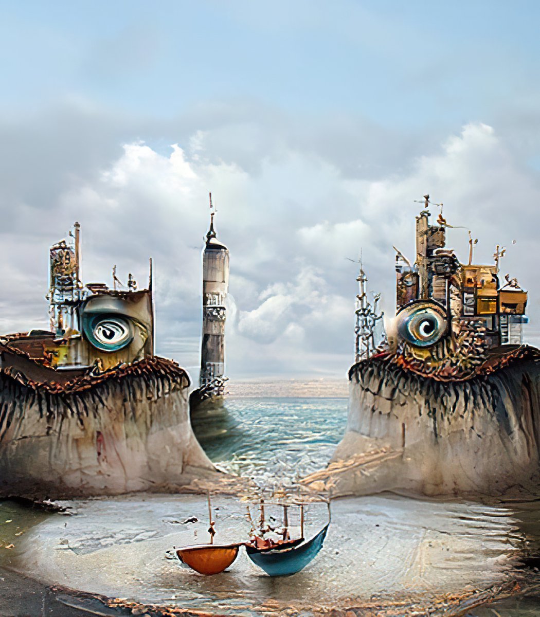 jckcreatouch's tweet photo. "A Fisherman's dream  V."  
@NightCafeStudio

#fishermansdream #surrealart #clipguideddiffusion https://t.co/OHYih8GwvU https://t.co/LSTA7jPKDO