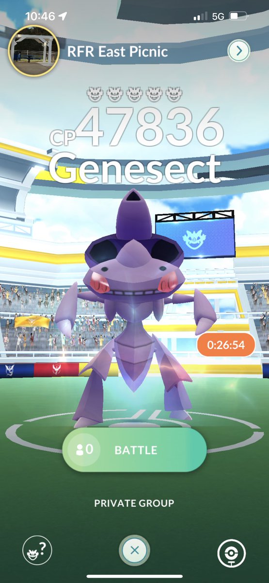 PokemonGOKing25's tweet photo. Genesect raids going on right now! Add both accounts! Must follow me and be online. LEVEL 35+! Please be online to get invited #pokemongoraid #pokemonGoraids #PokemonGO #PokemonGOfriend #megaraids #genesectraids #genesectraid #genesect https://t.co/hjGgsFyYRy