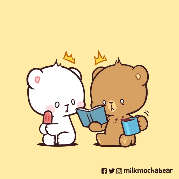 Twinsies ---⠀⠀Feel free to tag your significant other~! #milkmochabear#milkandmocha 