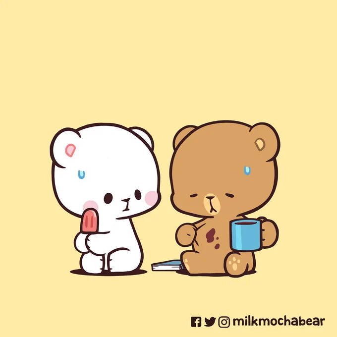 Twinsies ---⠀⠀Feel free to tag your significant other~! #milkmochabear#milkandmocha 