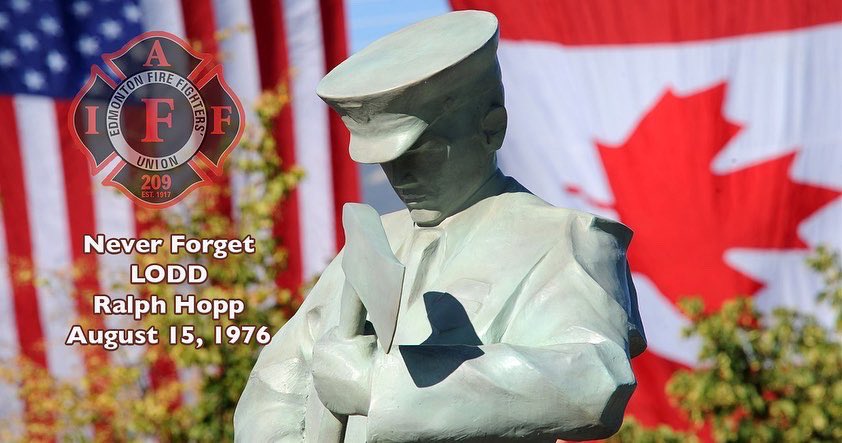 EFFU_209's tweet photo. Always Remember. Edmonton Fire Fighters Line of Duty Death, Murray Clark & Ralph Hopp. August 15, 1976
#edmonton #yeglife #yeg #edmontonfirefighters #edmontonfire #edmontonfirerescue #edmontonfiredepartment #yegfirstresponders #firstresponders #firefighters #iaff #iaff6thdistrict https://t.co/vzuJsBrYfT
