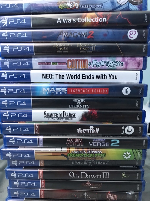 Stack of games I've picked up over the last month.