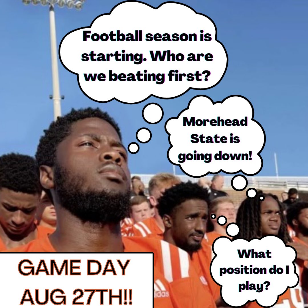 The season is around the corner! Get ready to support your fellow bears as we take on Morehead State on Aug 27th!