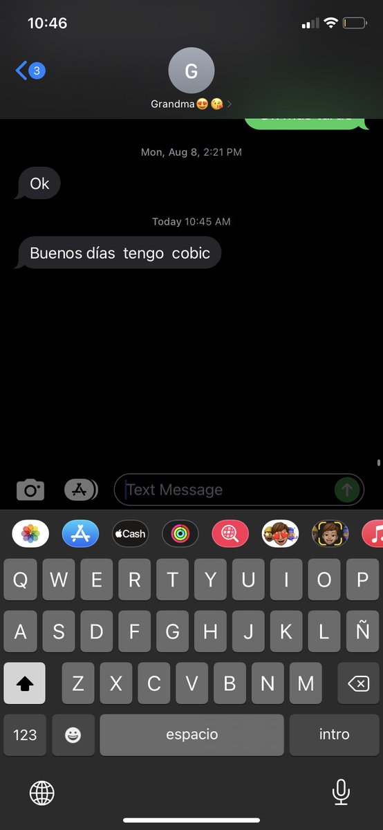 janeflowersxo's tweet photo. Well now I see why Iโve been feeling like Iโve been dying my grandma texted me this morning she has COVID and im sick as well please send my grandma some prayers ๐ญ #prayerwarriers also if you make fun of how she tried to say COVID I will f you up https://t.co/LGhy4Og3aZ