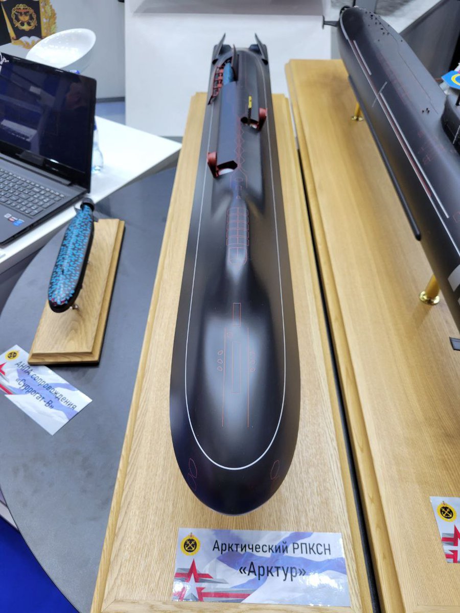 MrFrantarelli's tweet photo. At the forum "Army-2022" the concept of "Arctic missile submarine strategic cruiser" "Arktur" is shown.
📸Mikhail Zherdev. https://t.co/tynPp5D3CR
