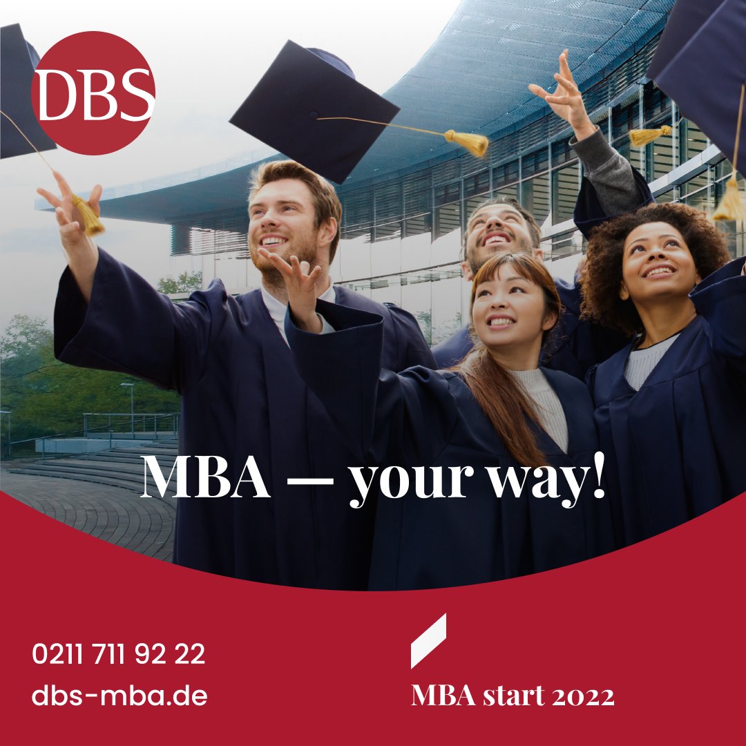 DBS_HHU's tweet photo. We are pleased to announce that our MBA E 2022 in English-language starts on September 24, 2022 at 9 a.m.
Are you interested in a MBA degree or your interest has just been aroused? Then it is not too late! The application period for the MBA program ends on August 30, 2022. https://t.co/OJZ0XeX3Ka