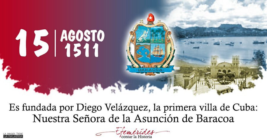 NiurkiR's tweet photo. #Baracoa primera Villa de #Cuba fundada por Diego Velázquez. Felicidades para  todo su pueblo #CubaPorLaPaz #CubaViveEnSuHistoria https://t.co/QQ97MVjkdR