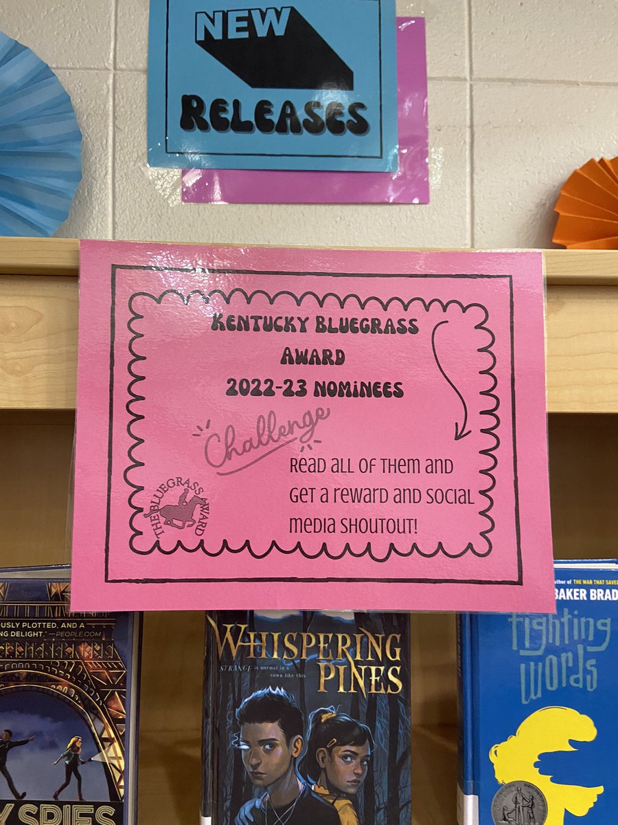 Lassiter_Lions's tweet photo. WOW! Thanks to @JCPS_LMS for donating all of the MS Kentucky Bluegrass Award Nominees to Lassiter. We appreciate you! #lionsread 📚 https://t.co/mIakzt6ycu