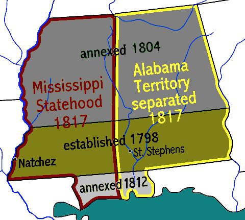 #OTD 205 years ago, Alabama came into being! On August 15, 1817, the Territory of Alabama was carved out of Mississippi and began the road to statehood! en.wikipedia.org/wiki/Alabama_T… #HistoryHsv #iHeartHsv