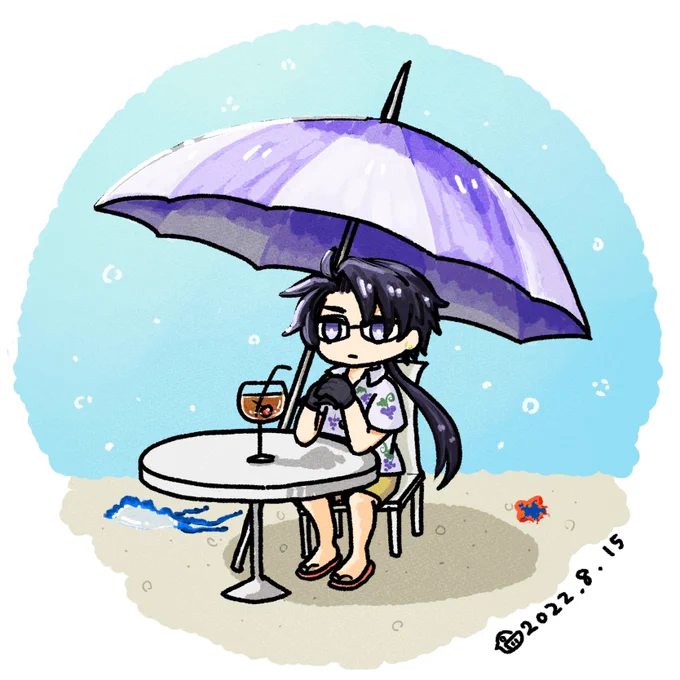 のんびりした時間を過ごす、海辺の日光さんとうらぶ / 日光さん 