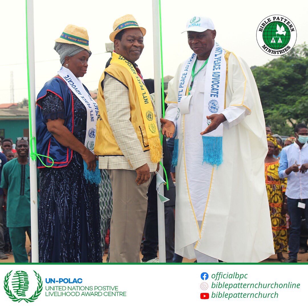 OfficialBPC's tweet photo. #BPCUNPOLAC #UnitedNations #BiblePatternChurch #MayorOfPeace #DRZAOgunsanya https://t.co/xZxQL455Qv