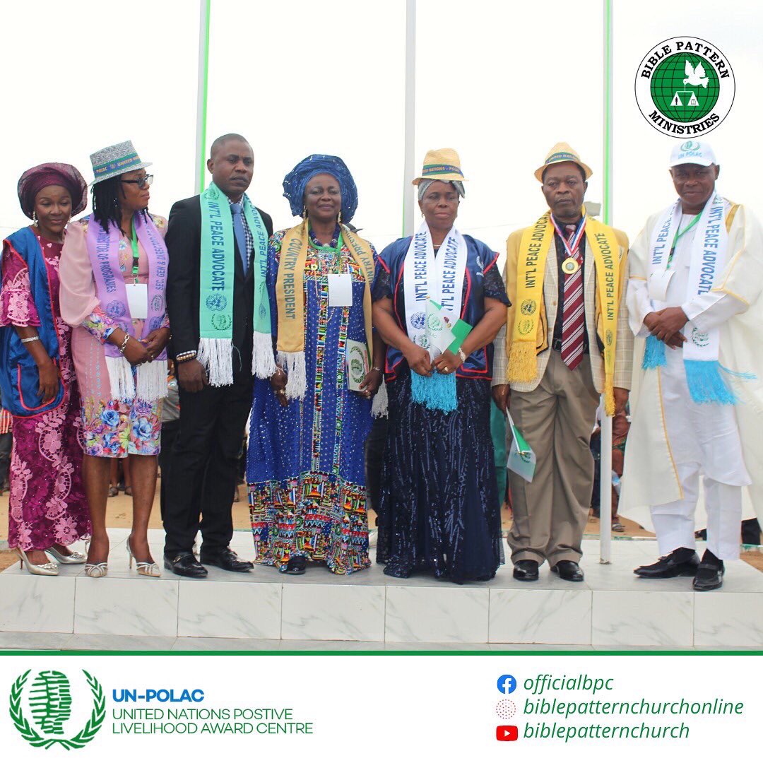 OfficialBPC's tweet photo. #BPCUNPOLAC #UnitedNations #BiblePatternChurch #MayorOfPeace #DRZAOgunsanya https://t.co/xZxQL455Qv