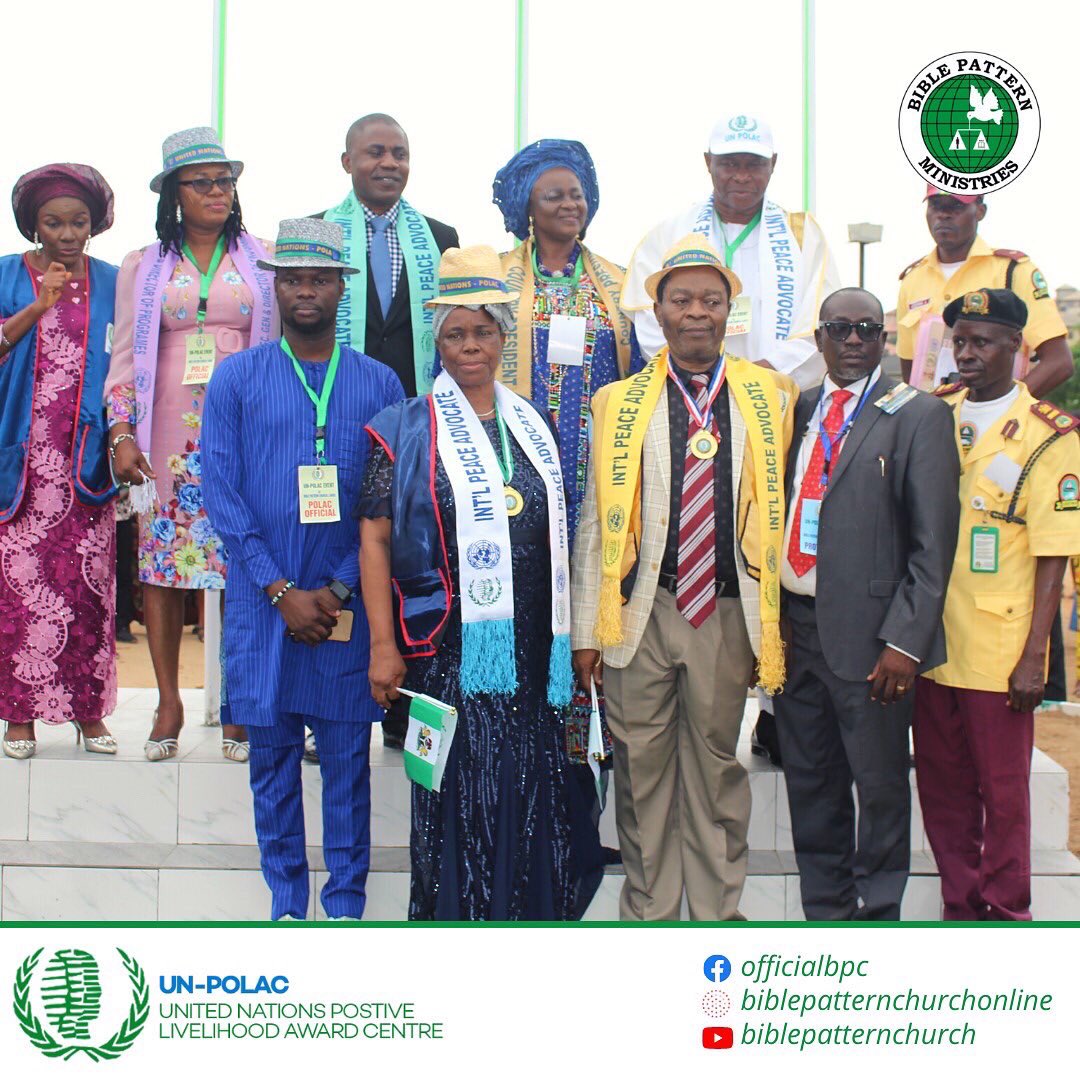 OfficialBPC's tweet photo. #BPCUNPOLAC #UnitedNations #BiblePatternChurch #MayorOfPeace #DRZAOgunsanya https://t.co/xZxQL455Qv