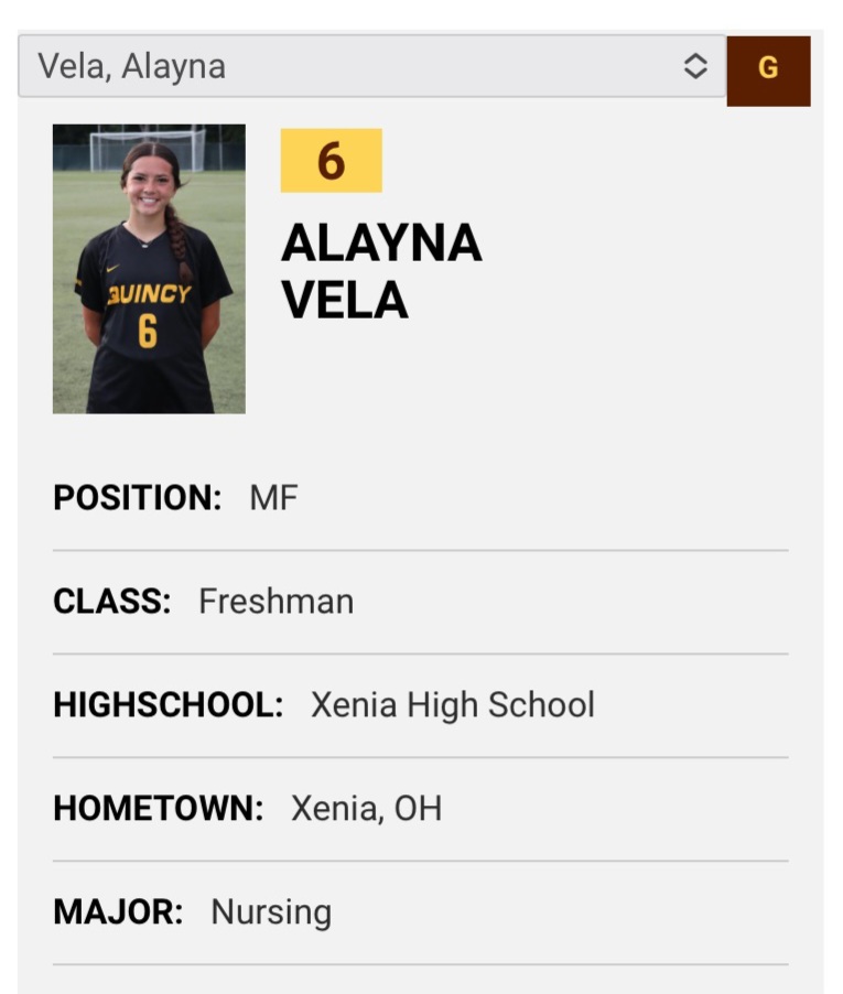 XeniaGirlsBB's tweet photo. May not be shooting hoops anymore but we celebrate you @alayna_velaa on your first collegiate ⚽️ goal‼️#Prepped4Purpose @XeniaAthletics @XeniaSchools https://t.co/DgSmaKfIyn