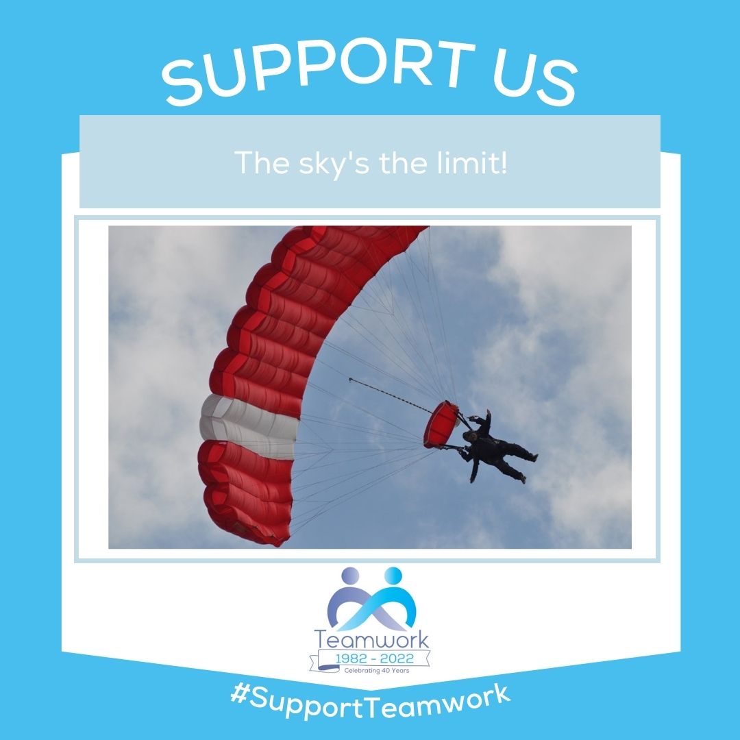 TeamworkTrust's tweet photo. Our fabulous fundraisers have always gone the extra mile. Sam, our Autism lead, even went as far as throwing herself out of a plane for us.
#TeamWorkTrust
#TeamWorkAt40
#Autism https://t.co/nKsLbgLASs