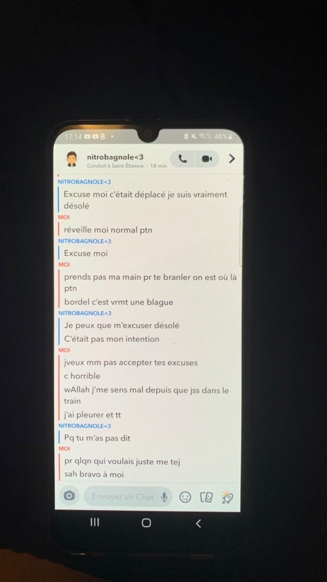 aemyu4_'s tweet photo. Ça m’a énervée, je lui ai donc rappelé ce qui s’était produit durant mon sommeil. Il a admis et s’est excusé, toujours en essayant de se justifier et en tenant des propos choquants et malsains. https://t.co/HusIPYJfFp