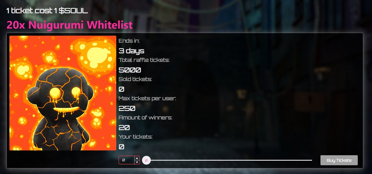 CursedFAM is ready for Nui World ❤️

We started to make awesome collabs again with @nuiguruminft 🥳

If you want to participate in our raffle, buy and stake a Cursed Souls for getting $SOUL token 👻 

Don't miss the raffle ⤵️
🔗 raffle-cursed-souls.vercel.app/raffle/62fa58f…