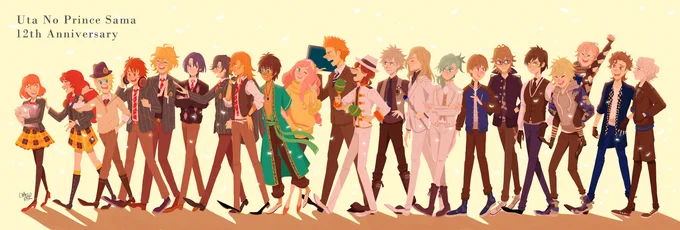 うたプリ12周年おめでとうございます #うたの☆プリンスさまっ #七海春歌 #うたプリ #ST☆RISH #HEVENS #QUARTETNIGHT  