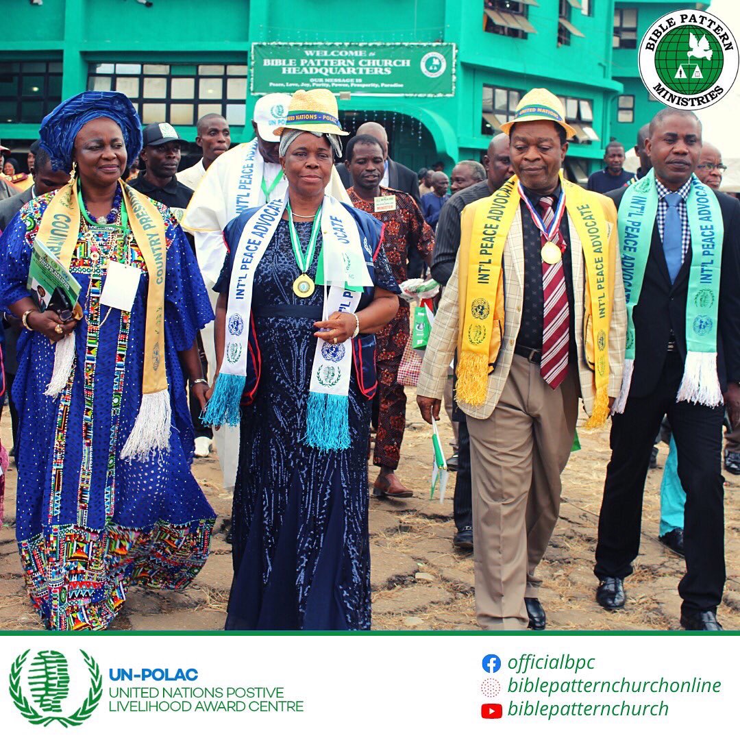OfficialBPC's tweet photo. #BPCUNPOLAC #UnitedNations #BiblePatternChurch #MayorOfPeace #DRZAOgunsanya https://t.co/1rz9k0NI9T