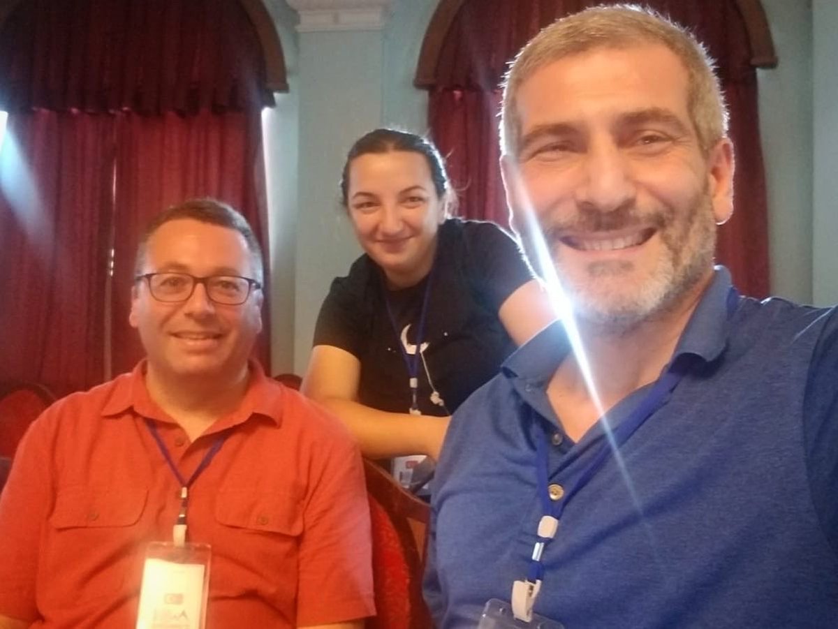 TurkAstroDer's tweet photo. 🌟TAD Yönetim Kurulu üyeleri ve TÜBİTAK uzmanından oluşan Türkiye ekibi 15. Uluslararası Astronomi ve Astrofizik Olimpiyatlarında gözlemci olarak ülkemizi temsil ediyorlar. 

🌟2023 yılında katılacak olimpiyat takımımızın seçim ve hazırlık süreci devam etmektedir.

#IOAA2022 https://t.co/x10qC0nxDN