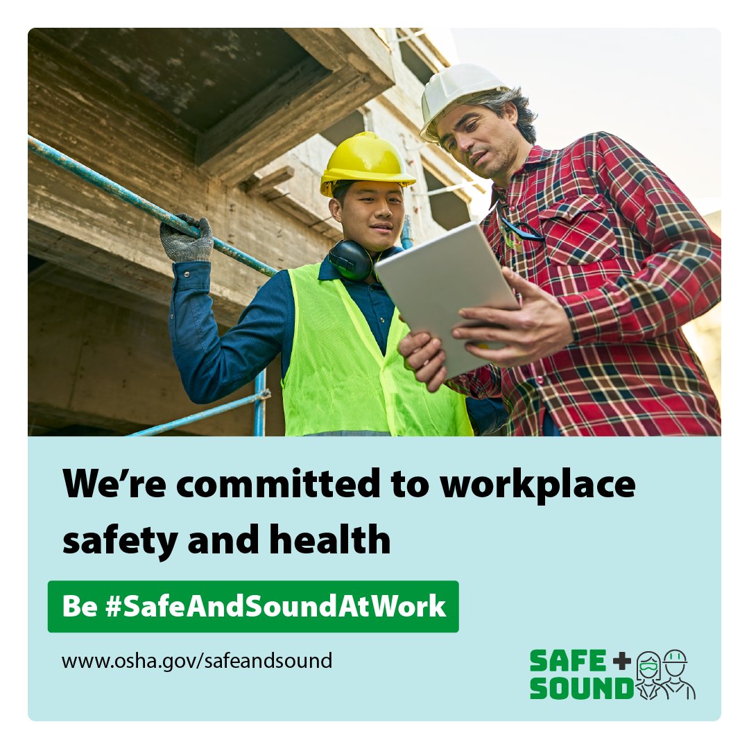 UCSD_OTIEC's tweet photo. Come participate in OSHA's Safe + Sound Week (beginning today) and help get your program started, energize an existing one, or provide a chance to recognize your safety successes.

For more information or to participate, please visit: https://t.co/hoWX14Rj4y https://t.co/TNU5CcYQIm
