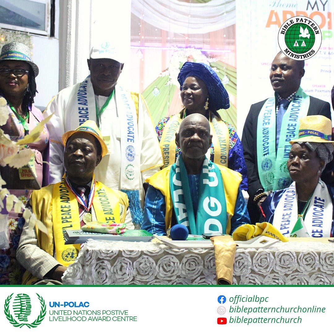 OfficialBPC's tweet photo. #BPCUNPOLAC #UnitedNations #BiblePatternChurch #MayorOfPeace #DRZAOgunsanya https://t.co/IhX8D9yYtH