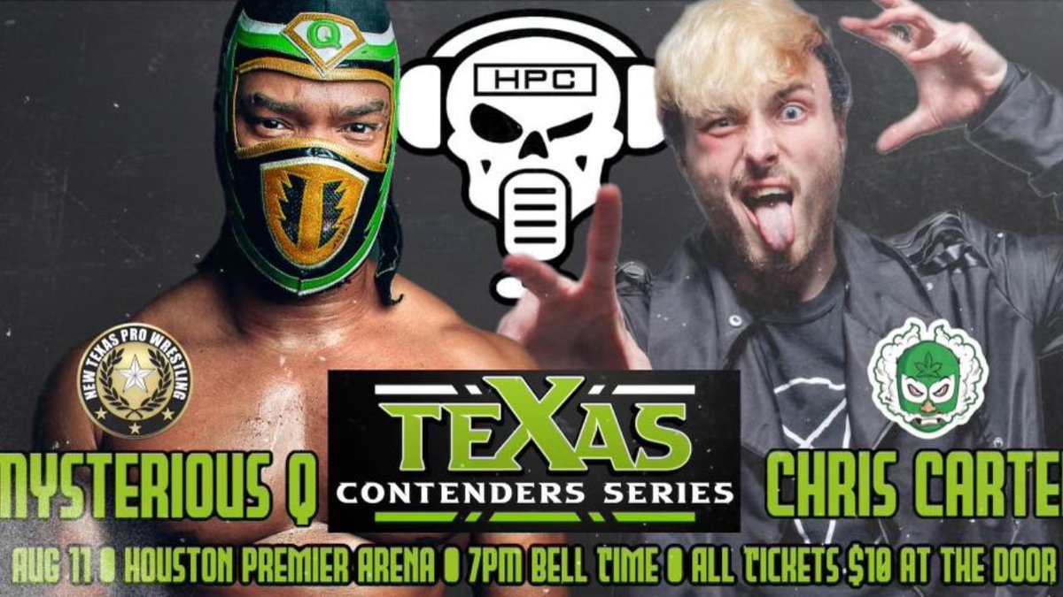 indiewrestling's tweet photo. JUST ADDED

@NewTexasPW presents
Texas Contenders Series 3!

Featuring

@Da_Mysterious_Q v @ChrisCarterProW
@InfernalMuerte v @GameTimeLCMOX
@ROWRudyGarza v @Kari3K
@Morgan_Mercy_ v @chambers_redd
+ @Powerglider_EM @BeckettVolume &amp; more!

Watch it now
https://t.co/bq5Be7Xxvb https://t.co/zhA5E34Os1