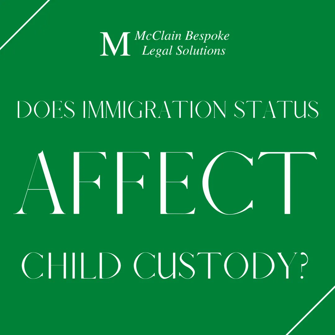Wondering if #immigration status affects #childcustody? In most cases the court will NOT use your immigration status to decide custody.

There ARE, however, exceptions to bear in mind! Visit the link for more details: buff.ly/3ztlA6Q