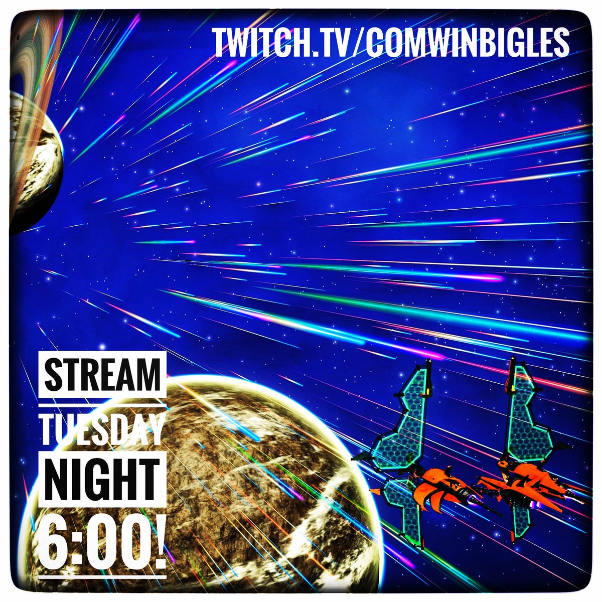 COMWinbigles's tweet photo. Last week was so much fun I’m doing it again! No Man’s Sky stream tomorrow night 6:00 EST. Tell your friends, tell your enemies, tell strangers? The goal is to get to 100 followers by the end of the year. Can’t wait to see y’all there! https://t.co/dXweT9zPsW
