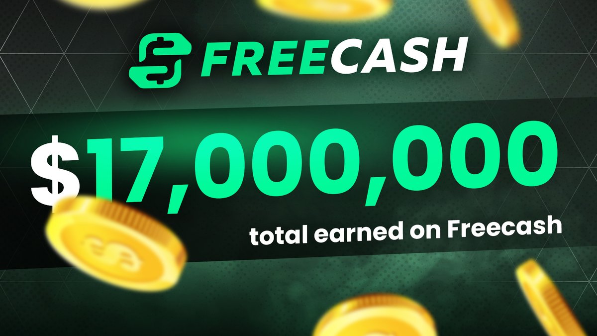 freecashcom's tweet photo. We reached $17,000,000 total earned on Freecash today! 💸

Blows my mind every time when another million is done.

▶️ RT + Send your Freecash ID and 2 people will win $25 https://t.co/WnXBNHfpeV