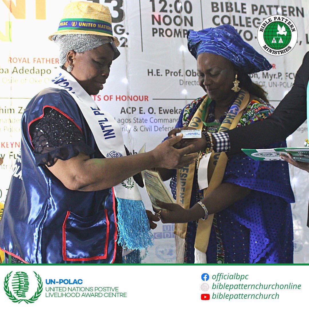 OfficialBPC's tweet photo. #BPCUNPOLAC #UnitedNations #BiblePatternChurch #MayorOfPeace #DRZAOgunsanya https://t.co/nbhJwtihM8