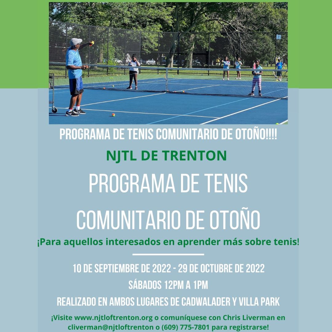 Saturday Community Tennis registration is now open! Visit njtloftrenton.org to learn more!

#njtlt #ustaf #ustams #communitytennis