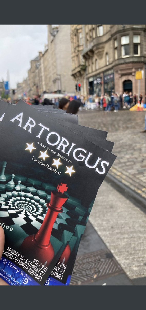 isaacrowan_'s tweet photo. Come find us at the SPACE @ NIDDRY ST! Everyday until the 27th at 1.40pm ⚔️ @Draft99Theatre #artorigus #edfringe https://t.co/mX3ehbZkH0