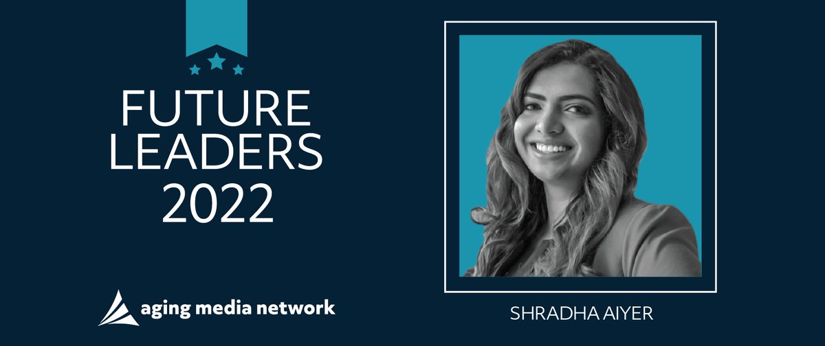 Axxess's tweet photo. We are pleased that Shradha Aiyer has been recognized as an @agingmedia Future Leader! Her commitment to excellence is always on display as she leads the team developing our solutions. The @Axxess Way is about being a leader. Join #TeamAxxess and congratulate Shradha. https://t.co/ZLWwpY2SyL
