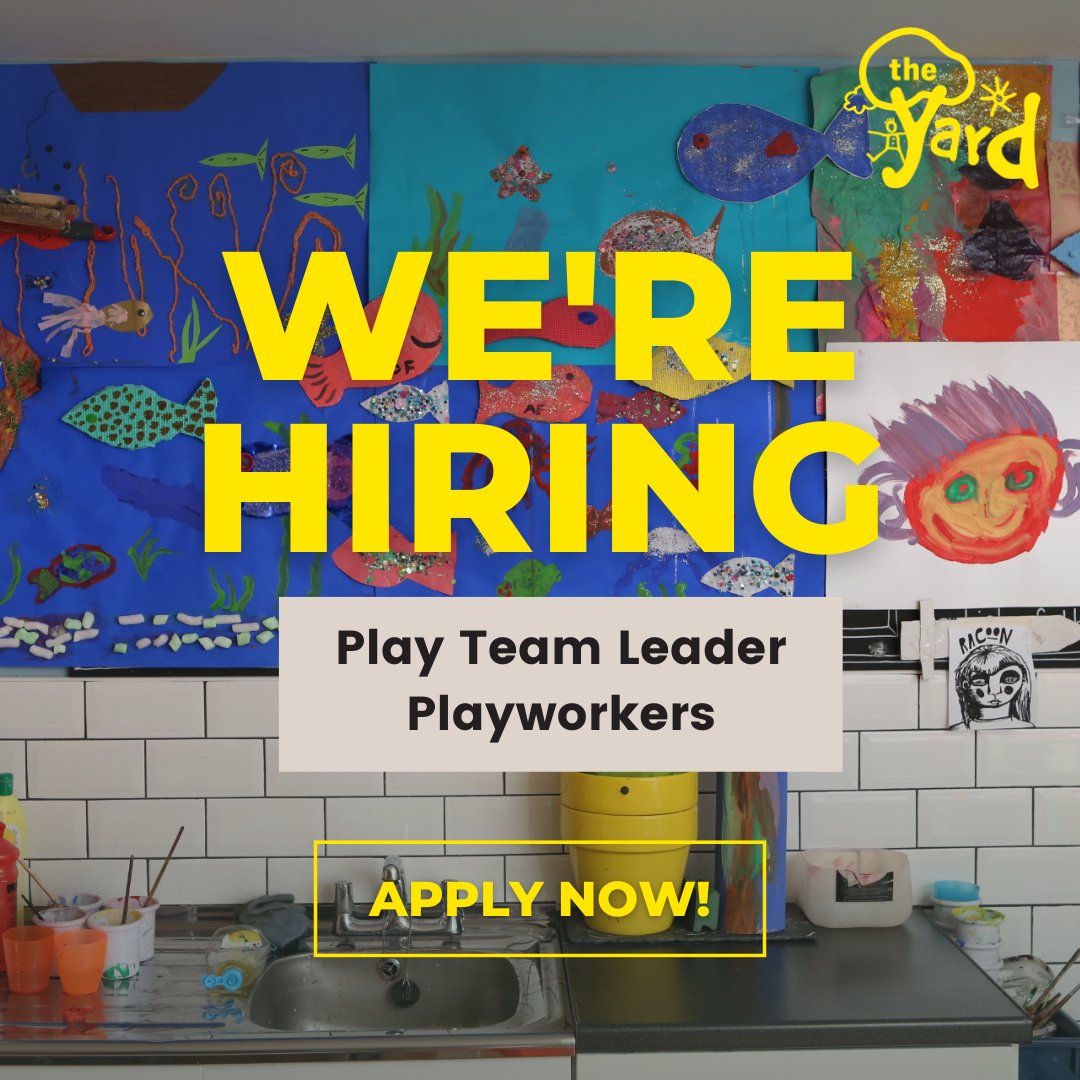 Looking for a new role that encourages you to be creative and bring out your playful side? We’re recruiting for several roles across our three locations!
Learn more and apply now at theyardscotland.org.uk/Pages/Category…

#Career #ApplyNow #Recruitment #Opportunity #Jobs #Recruiting