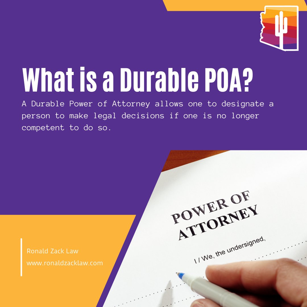 zacklaw's tweet photo. It's a good idea to have one in place—just in case! Unexpected things happen all the time, which is why it’s best to be prepared. Durable POAs let you choose someone you trust to make important decisions if you’re unable to. https://t.co/haB9PuNoMu
