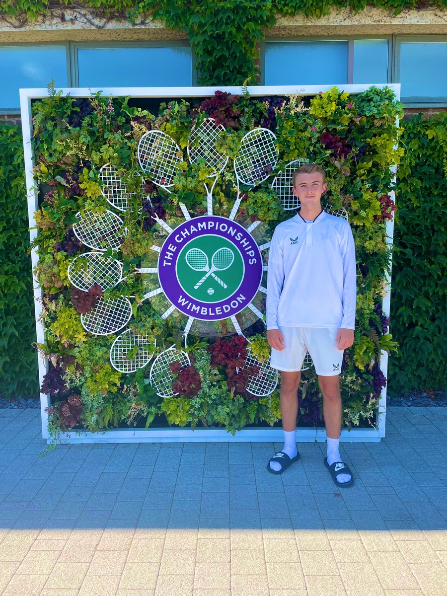 ReptonTennis's tweet photo. What an amazing opportunity for Caspar Grylls to compete @Wimbledon on the grass! A dream come true, well done 👏🌱 https://t.co/gnlZtRrXuU