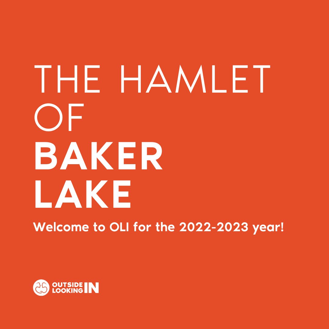 OutLookingIn's tweet photo. OLI welcomes the Hamlet of Baker Lake in Nunavut to our 2022-2023 programming! ⁣#bakerlake #olishow
⁣
We are so very excited to have Baker Lake join OLI and look forward to working with their youth throughout the year! https://t.co/UUaJI7Q9Pu