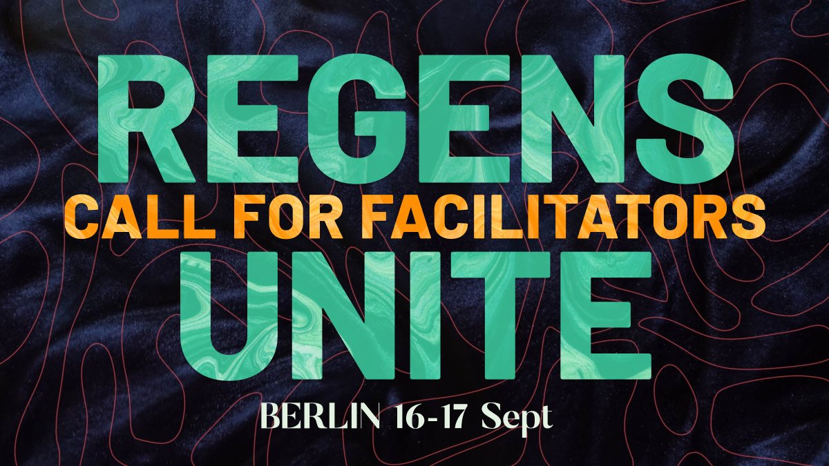 regensunite's tweet photo. Regens Unite is NOT a conference. 

Facilitators over speakers. Power circles over PowerPoints. Creative chilling over shilling. ✨

Interested in holding a session? 
Apply here, regen 👉 https://t.co/oB1IYyOkav https://t.co/2Gh5Txdm3i