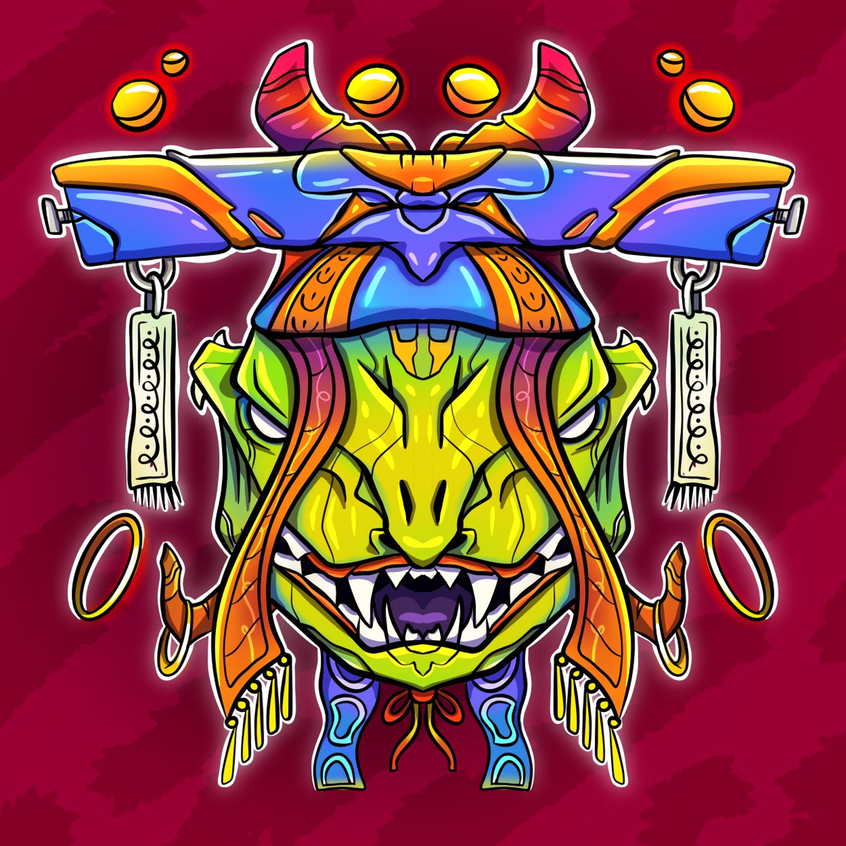 Chaos Mask #110 is the face of slyness 🐍 🎲❓

Listing in 10 minutes.
singular.app/collectibles/1…
#NFTs #singular #RMRK #ksm #kusama #kusamanfts #NFTCommunity #ChaosMasks