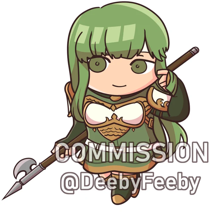 Nephenee and Palla chibi commissions for @/labmemb3r 