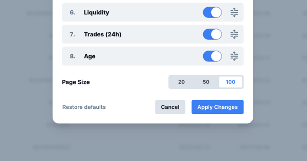 CoinBraincom's tweet image. 🎉Huge Update Alert🎉

Find the hotest coins with these features:
➡️ Ranking with the 🐣Top New Coins
➡️ Ranking with the currently 🔥Trending Coins
➡️ Filter &amp;amp; Sort coins by their age
➡️ New customization options for homepage

👉👉 Check it out on CoinBrain.com 👈👈