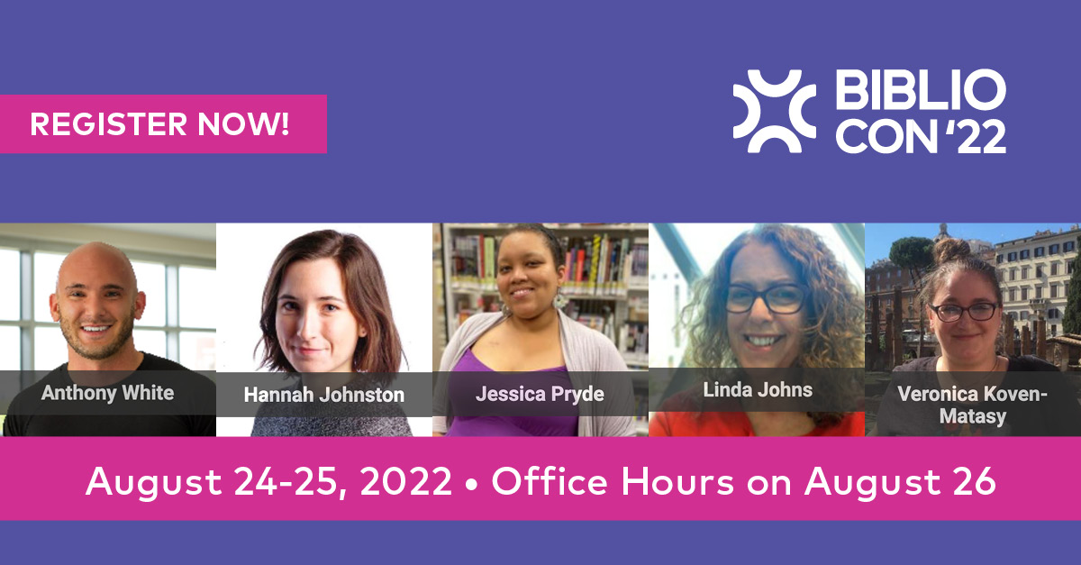 bibliocommons's tweet photo. Check out the BiblioCon'22 schedule to see all the fantastic sessions being offered.  Space is limited, reserve your spot today! https://t.co/tfNb9Vk7EZ
#BiblioCon #LoveYourOnlineLibrary https://t.co/PvltRrxtin