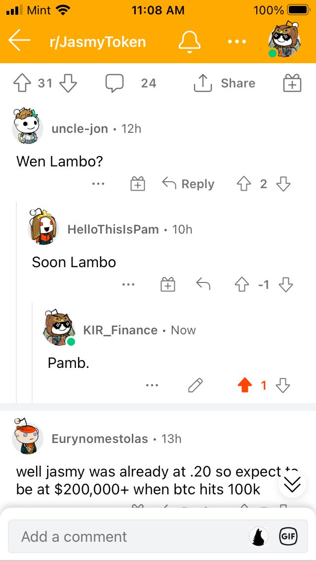 KIRFinance's tweet photo. KIR FI sighting on Reddit. 😂
#pamb https://t.co/Amiy02TZHf
