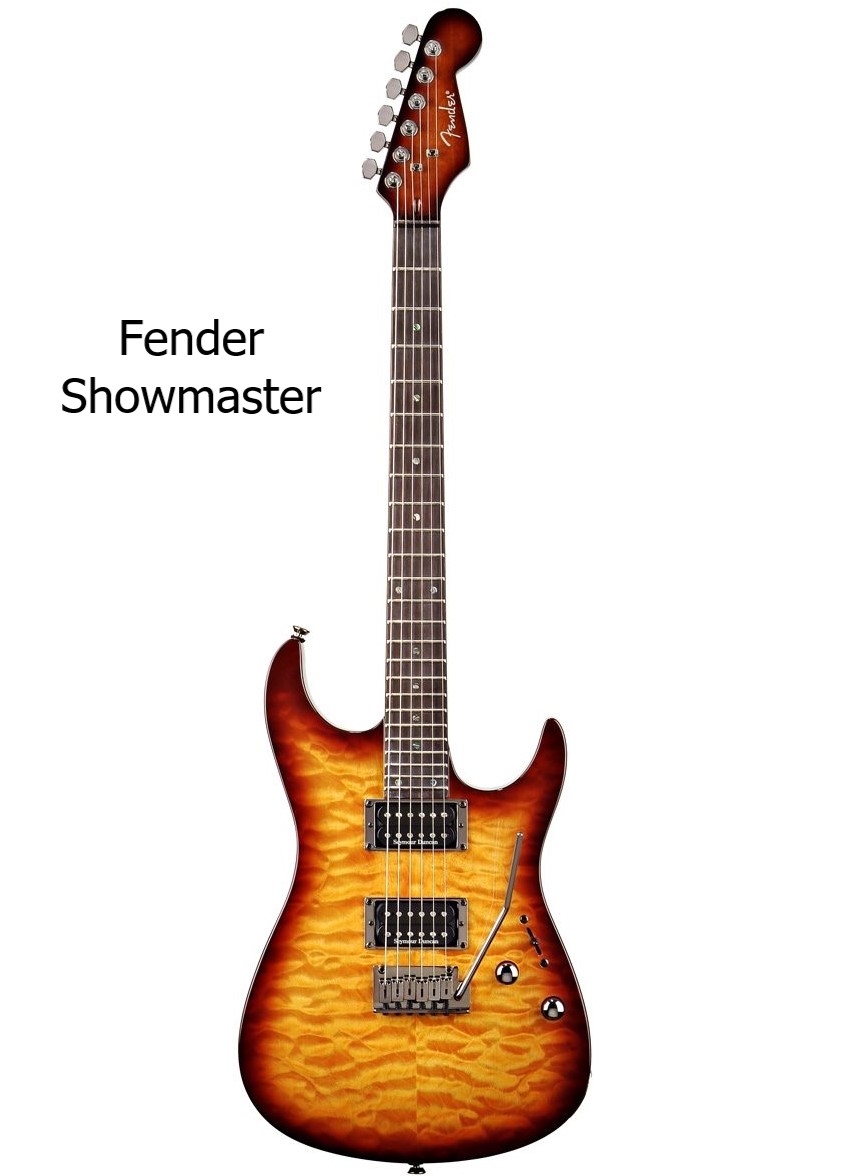 GuitarGavel's tweet photo. It was about 15 years too late to the superstrat party.  MIK, the entire #Showmaster run lasted from 2003-07.  24-frets, set neck, and #SeymourDuncan's. For a #Fender that plays like a #Gibson look no more. https://t.co/1y85QEphMN