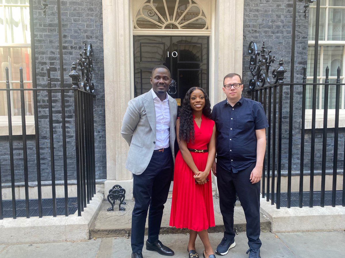 tobunfoundation's tweet photo. Last week, we had the opportunity to attend 10 Downing street for an international youth day event.

Our Founder, spoke to the young attendees about his inspiring career journey and gave advice on they can reach their goals and become successful.

#InternationalYouthDay #TTF https://t.co/ap3IiD9Eiv