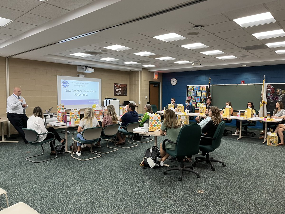 NicoleGabany's tweet photo. Welcome to our New Teachers!!! So excited to welcome you to the @13Bloomingdale family! #ilbsd13 #BSD13Learns #BackToSchool https://t.co/5d3nX80gFx